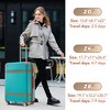 3pc Lightweight Luggage Sets,  Expandable Hardshell Spinner Suitcase with TSA Lock 20''/24''/28'' 4M -ModernLuxe - 2 of 4