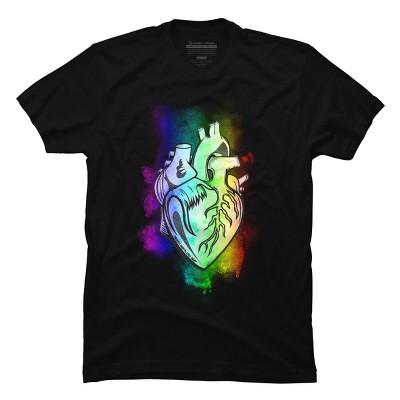 Adult Design By Humans Broken Hearts Still Beat Pride Rainbow By GurlwithGu T-Shirt