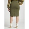 ELOQUII Women's Plus Size Neoprene Pencil Skirt - 3 of 4
