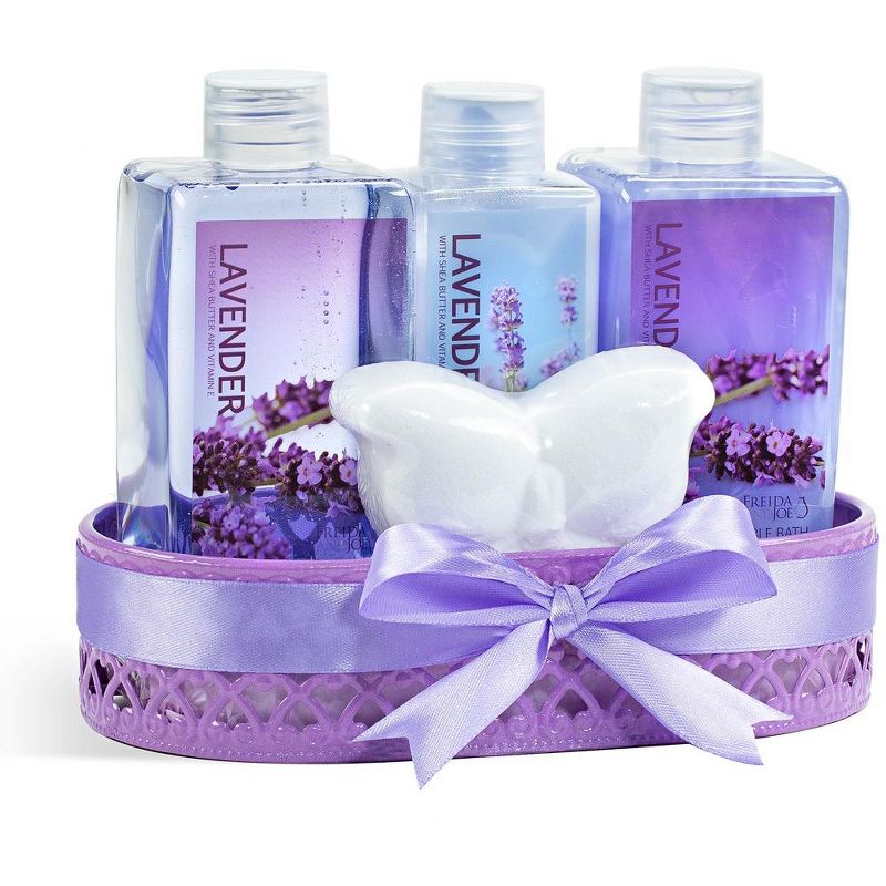 Freida & Joe  Lavender Fragrance Bath & Body Collection in Wire Basket Gift Set, 1 of 8