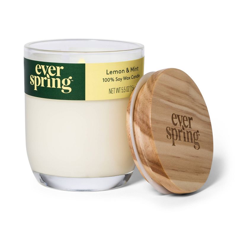 Lemon & Mint 100% Soy Wax Candle - Everspring&#153;, 2 of 8