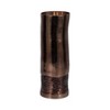 Modern Glass Vase with Textured Enamel Finish - Metallic Decorative Tall Cylinder Vase for Home, Office, Living Room & Bedroom - 2 of 4