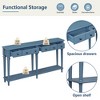 YOOCOZZ  Retro Entryway Table with Drawers and Shelf - 4 of 4