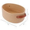 REGALWOVEN Odorless Cotton Rope Handcrafted Compact Multiple Use Open Storage Bins 3 Pcs - 3 of 4