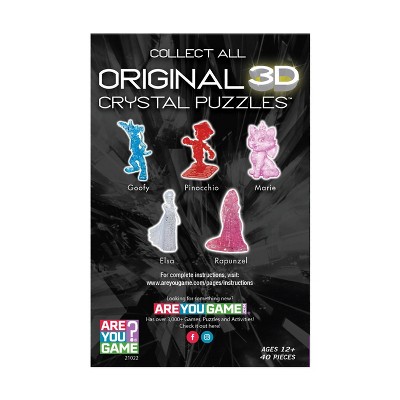 Disney Pink 3D Crystal Puzzle of Snow White, 40 Pieces