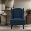 Hrinhom 27.3" W Mid-Century Modern Reading Chair,Upholstered Accent Chair,Wingback Chair With Solid Wood Legs - 2 of 4