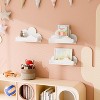 Attop Cloud Shelves for Kid’s Room Nursery Wall Deor Set of 3,White Cloud Bookshelf Floating Shelf - 2 of 4