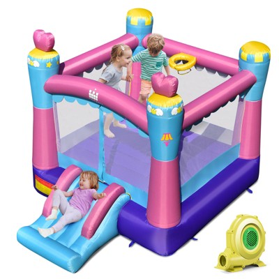 Infans Inflatable Bounce House 3-in-1 Inflatable Castle w/ 735W Blower