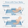 Napei Collapsible Baby Bathtub for Infants and Toddlers with Bath Net and Thermometer - 4 of 4