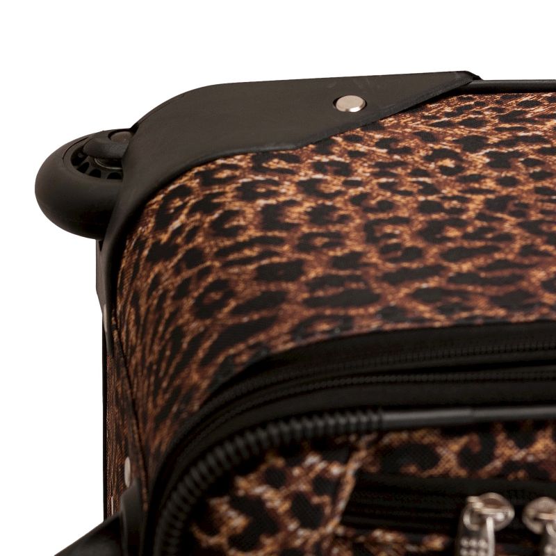 Rockland Jungle 4pc Softside Checked Luggage Set, 5 of 7