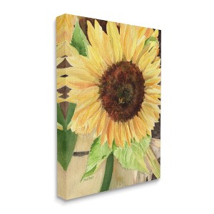 Stupell Industries Summer Sunflower with Yellow Honey Bee Detail - 1 of 4