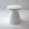 INFURNIC Patio End Tables Modern Decorative Garden Side Table with Faux Terrazzo Finish, Beige, 18.1"*18.1"*20.3" - 3 of 4