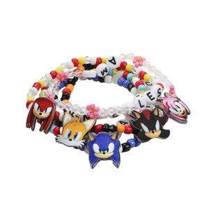Sonic The Hedgehog Characters 5-Piece Stretchy Beaded Bracelet Set - 1 of 4