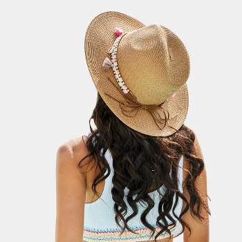 Women's Tassel & Seashell Straw Hat - Cupshe
