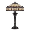 Cal Lighting 60W x 2 Tiffany Table lamp - 3 of 4