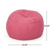 NicBex Polyester Round Bean Bag Chair with High-Density Foam,Lazy Sofa Chair for Adults,Modern Lounge Chair for Living Room - 3 of 4