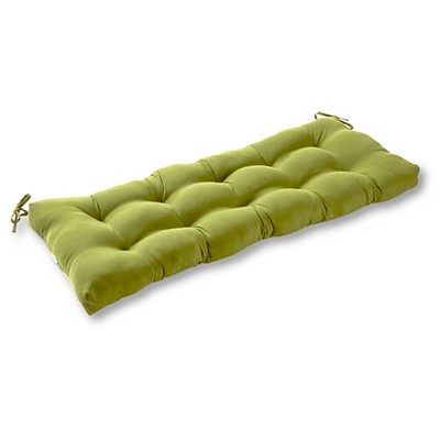 Kensington Garden 17x44 Solid Outdoor Bench Cushion Hunter Green