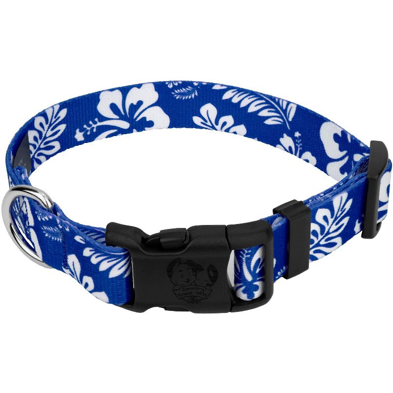 Country Brook Petz Deluxe Royal Blue Hawaiian Dog Collar - Made in The U.S.A., 1 of 8