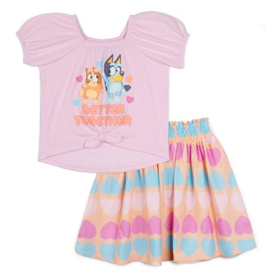 pink / orange, hearts