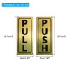 Unique Bargains PVC Self-Adhesive Waterproof Store Shops Push Pull Door Sign 2 Set - 2 of 4