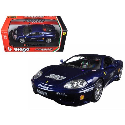 blue ferrari toy car