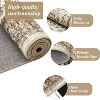Washable Boho Vintage Area Rug Soft Non-Slip Non-Shedding Faux Wool Carpet for Living Room, Dining Room, Farmhouse, Kids Playroom - 4 of 4