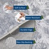 Christmas Area Rug, Snowflake Print Washable Throw Carpet with Non Slip Backing, Low Pile Stain Resistant Floor Mat for Living Room, Bedroom - 3 of 4