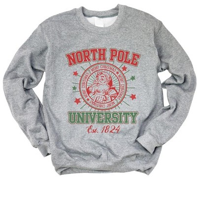 Simply Sage Market Women's Graphic Sweatshirt North Pole University Stars