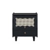 Wooden Nightstand with Rattan-Woven Storage Cabinet and 1 Drawer,Bedside Table with Storage Drawers,Bedroom or Living Room - Maison Boucle - 4 of 4