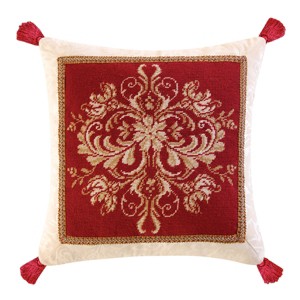 C&F Home Colonial Williamsburg 18" x 18" Windsor Berry Needlepoint Pillow - 1 of 1