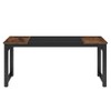 Vynxaria 70.8" Executive Desk, Large Modern Office Computer Workstation with Thick Metal Frame, Business Furniture for Home Office - 3 of 4