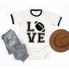 Simply Sage Market Women's Love Football Short Sleeve Ringer Tee - image 3 of 4