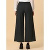 INSPIRE CHIC Women's Wide Leg High Waist Pleated Front Palazzo Pants - 4 of 4
