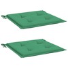 vidaXL Comfortable Garden Chair Cushions 2 pcs - 15.7"x15.7"x1.2" Size - Green - Made of Durable Oxford Fabric - Quick & Simple Home Décor Upgrade' - 3 of 4