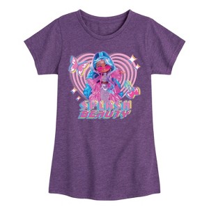 Girls' - LOL Surprise! - Splash Beauty w/ Butterflies & Hearts Fitted Short Sleeve Graphic T-Shirt - 1 of 4