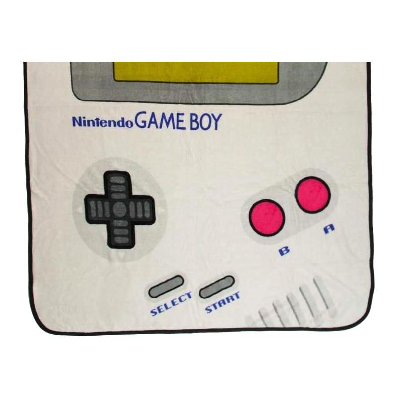 Nintendo Game Boy Handheld Game Console Fleece Throw Blanket 45" X 60" Multicoloured, 3 of 5