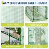 GustoWave 57x57x77 Inch Portable Walk-In Greenhouse With Three Tiers Of 12 Shelves - 4 of 4