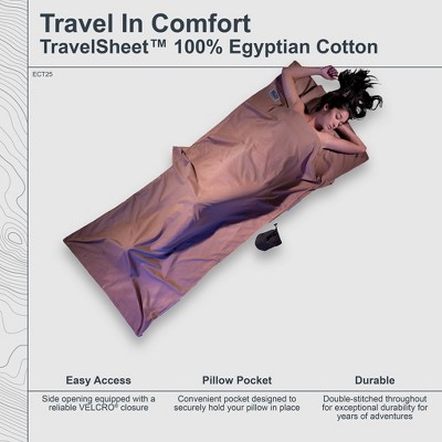 COCOON - Premium - TravelSheet™ 100% Pima Cotton - Khaki