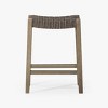 Maven Lane Emerson Rustic Backless Vegan Leather Counter Height Bar Stool - 3 of 4