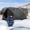 VEVOR Portable Ice Shelter, 6-8 Person Pop-Up Ice Fishing Tent, 70 Square Feet Fishable Area, Ice Shanty for Winter Fishing - 2 of 4