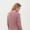 Anna-Kaci Women's Long Sleeve Textured Knit Pullover Top with Split Neck and Relaxed Fit - 3 of 4
