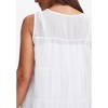 Jessica London Women's Plus Size Sleeveless Linen Georgette Tiered Back Tunic - 3 of 4