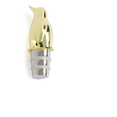 Penguin Bottle Stopper - Gold - Shiraleah