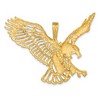 Black Bow Jewelry 14k Yellow Gold Extra Large Cutout Eagle Pendant - 3 of 4