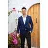 Cloudstyle Men's Suit Jacket One Button Slim Fit Sport Coat Daily Black Blazer - 3 of 4