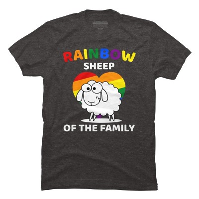 Adult Design By Humans Rainbow Sheep of The Family Pride By T-Shirt