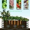 Galvanized Steel Raised Garden Bed, Outdoor Oval Planter Box with Open Base, Metal Garden Bed Planter for Vegetables Flower Herb - 4 of 4