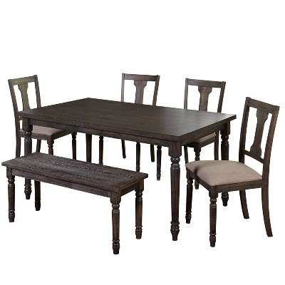 target marketing systems 3 piece breakfast nook dining set