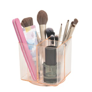 Trio Home Square Rotating 4 Compartment Cosmetic & Beauty Organizer, Brush Holder, Makeup, Jewelry, Office Accessories, Vanity Holder - 1 of 4