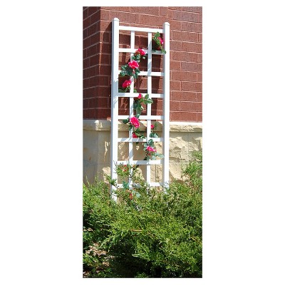 75" Elmwood Vinyl Trellis - White - Dura-Trel
